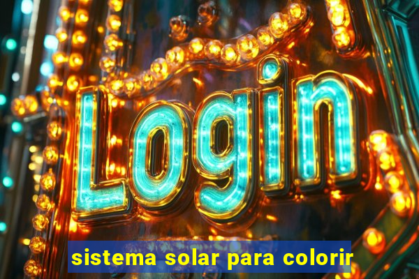 sistema solar para colorir