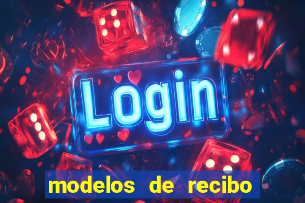 modelos de recibo de pagamento word