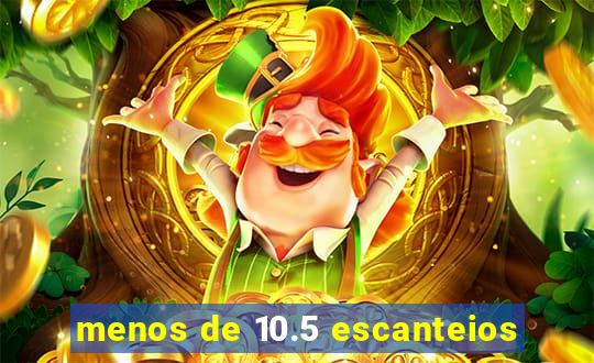 menos de 10.5 escanteios