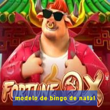 modelo de bingo de natal