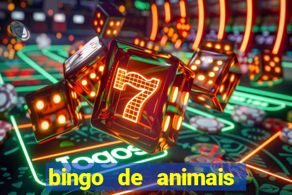 bingo de animais para educa??o infantil