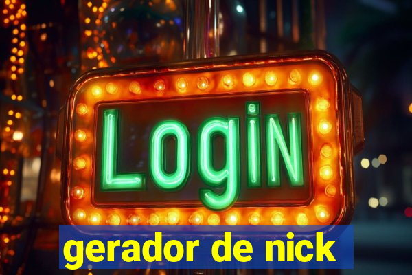 gerador de nick