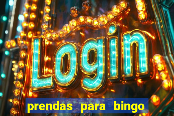 prendas para bingo de natal