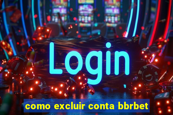 como excluir conta bbrbet