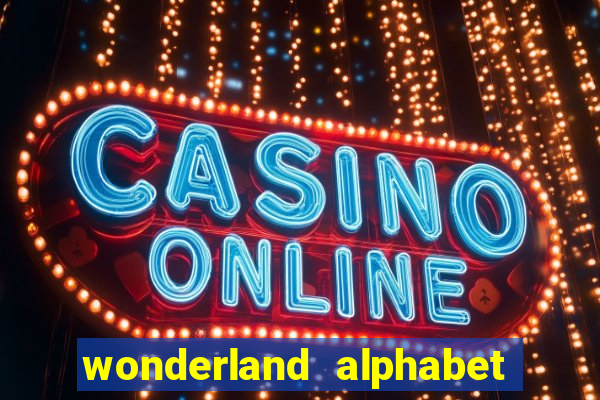 wonderland alphabet comic studio