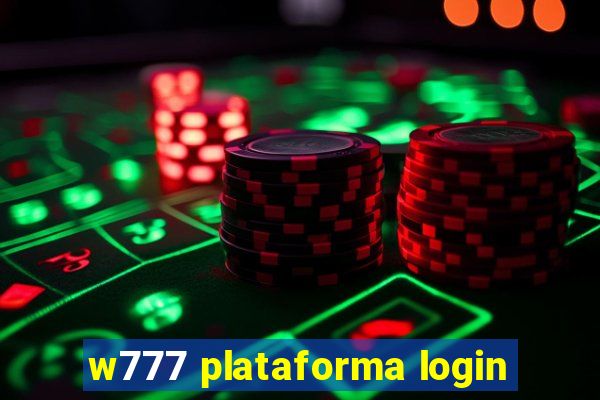 w777 plataforma login