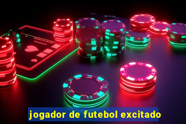 jogador de futebol excitado