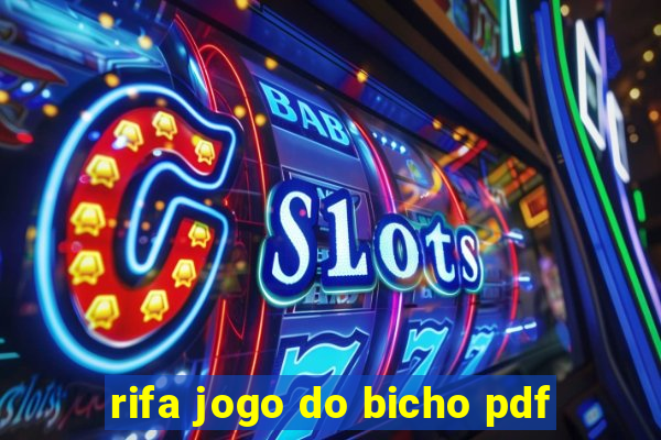 rifa jogo do bicho pdf