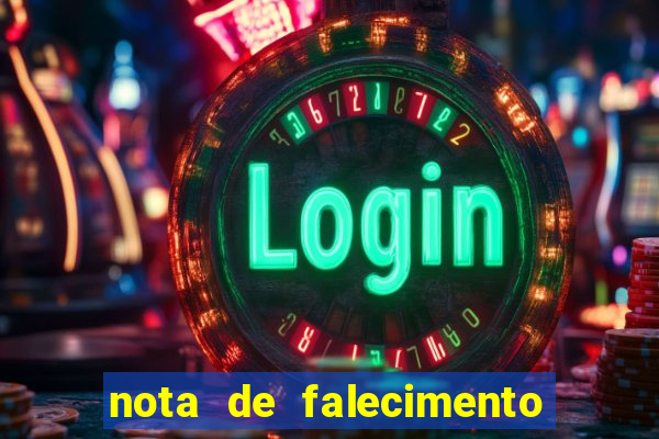 nota de falecimento a tribuna santos hoje
