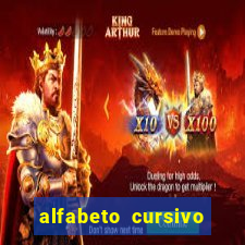 alfabeto cursivo para treinar caligrafia