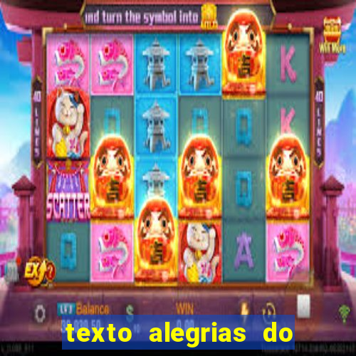 texto alegrias do natal com interpretação e gabarito