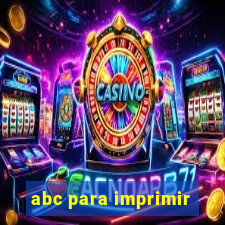abc para imprimir