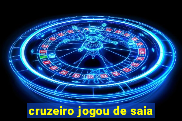 cruzeiro jogou de saia