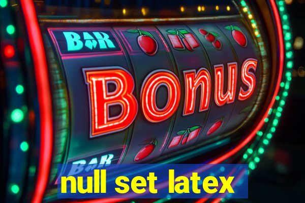 null set latex