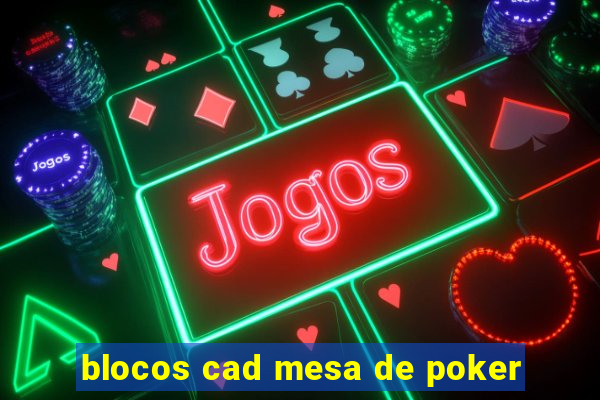 blocos cad mesa de poker