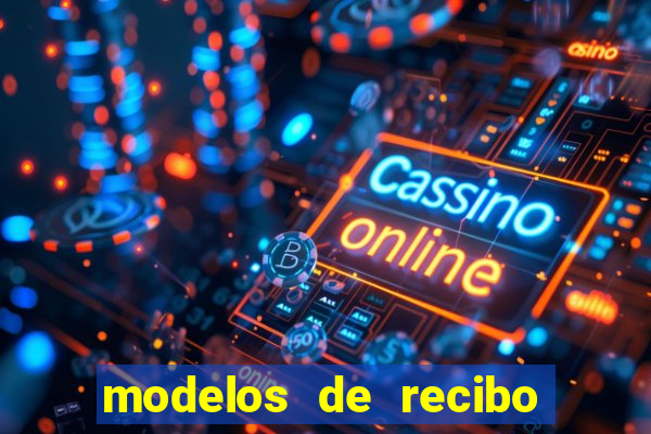 modelos de recibo de pagamento word