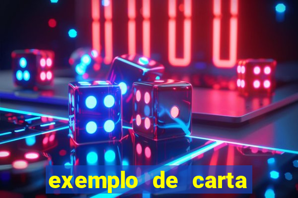 exemplo de carta aberta vestibular