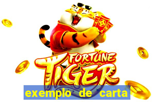 exemplo de carta aberta vestibular