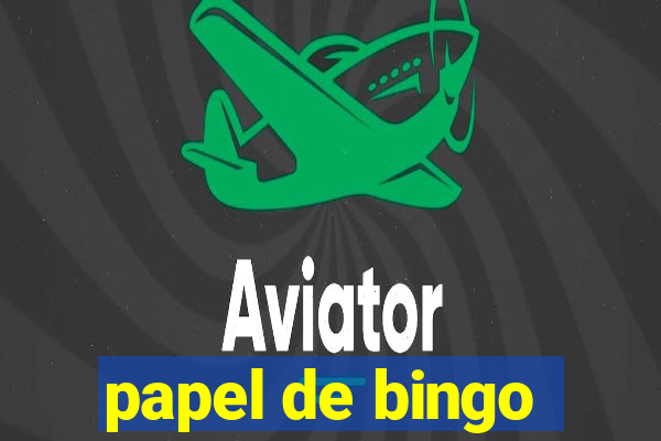 papel de bingo