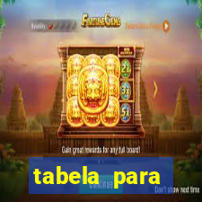 tabela para misturar cores