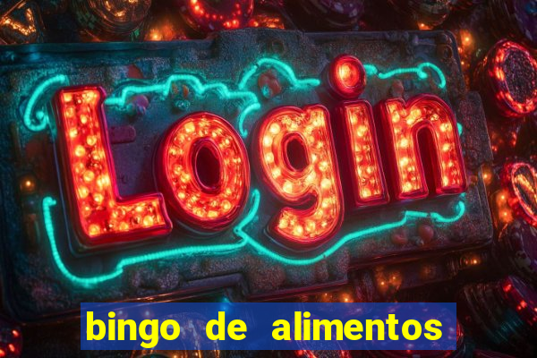 bingo de alimentos saludables para imprimir