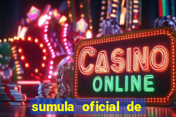 sumula oficial de futebol 7 society excel