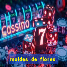 moldes de flores gigantes para imprimir